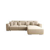 ECKSOFA GUSTO L Como02 Rechts mit Schlaffunktion - Beige, Textil (279/193cm) - Bedante