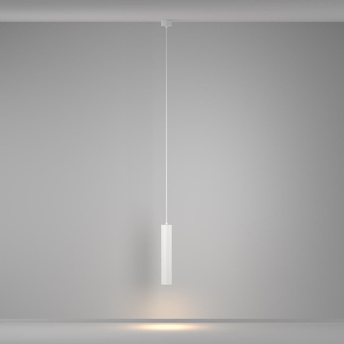 HÄNGELEUCHTE Calipso - Weiß - 5.6/5.6/30 cm - Weiß, Kunststoff (5.6/5.6/30cm) - Maytoni