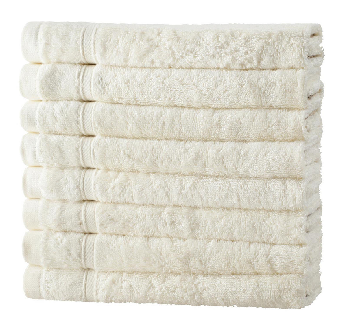 GÄSTETÜCHER 30x50 cm 450g/m2 im 8er Set, Gästetuch Natur - Naturfarben, Textil (35/50cm) - Carpe Sonno