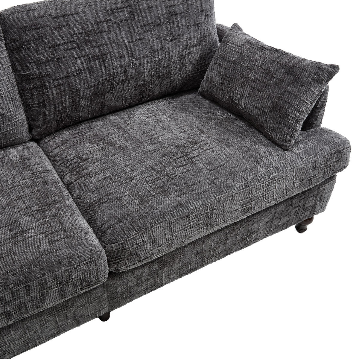 SOFA 2-Sitzer 175/83/78 cm Grau - Grau, Textil (83/78/175cm)