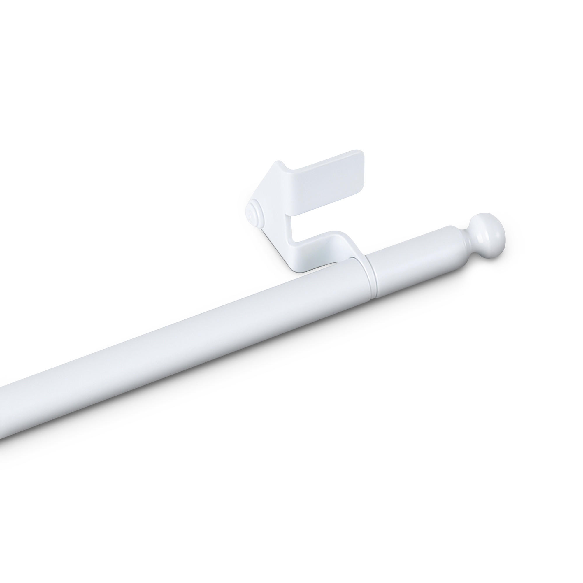 KLEMMSTANGE ausdrehbar/ausziehbar Ø8/10mm Weiß (Fit-Ball) 30-40 cm - Weiß, Metall (1/1/40cm) - Bestlivings