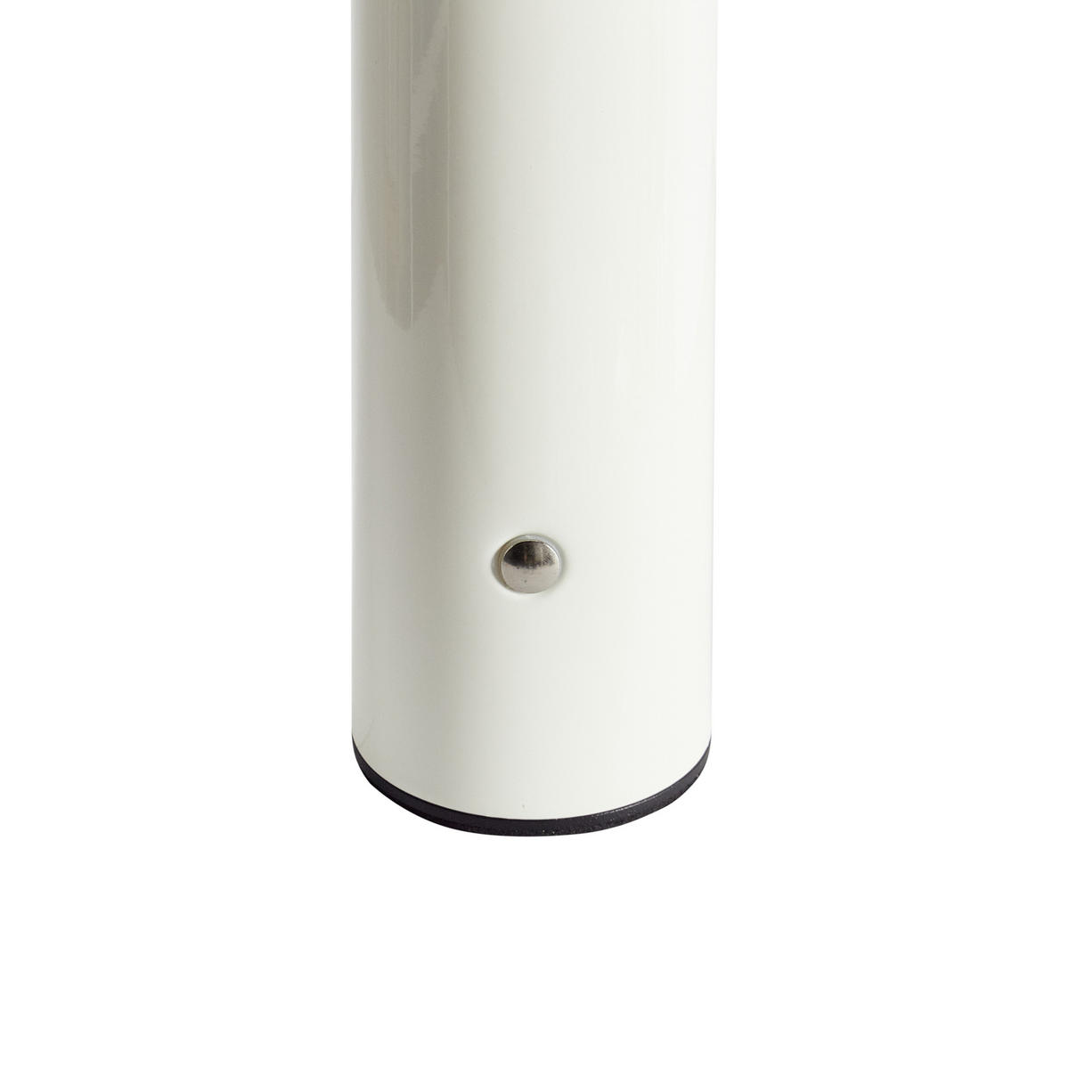 LED-TISCHLEUCHTE Weiß/Schwarz Buayan - Schwarz/Weiß, Metall (15/15/25cm) - Beliani