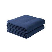 DUSCHTUCHSET Turin - 2-teilig - 70x140 cm - Dunkelblau - Dunkelblau, Textil (70/140cm) - SCHIESSER