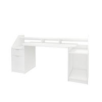 SCHREIBTISCH - Weiß, Holzwerkstoff (179.8/55/90.6cm) - ML-DESIGN