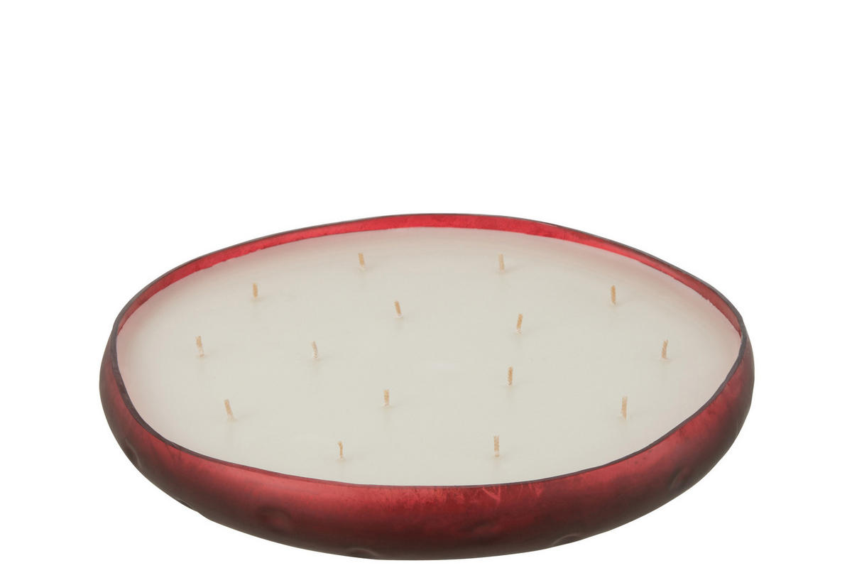 DUFTKERZE M-CHIC - Glas - Rot - XL - 35 Std. - Rot, Glas (37/5cm) - J-Line