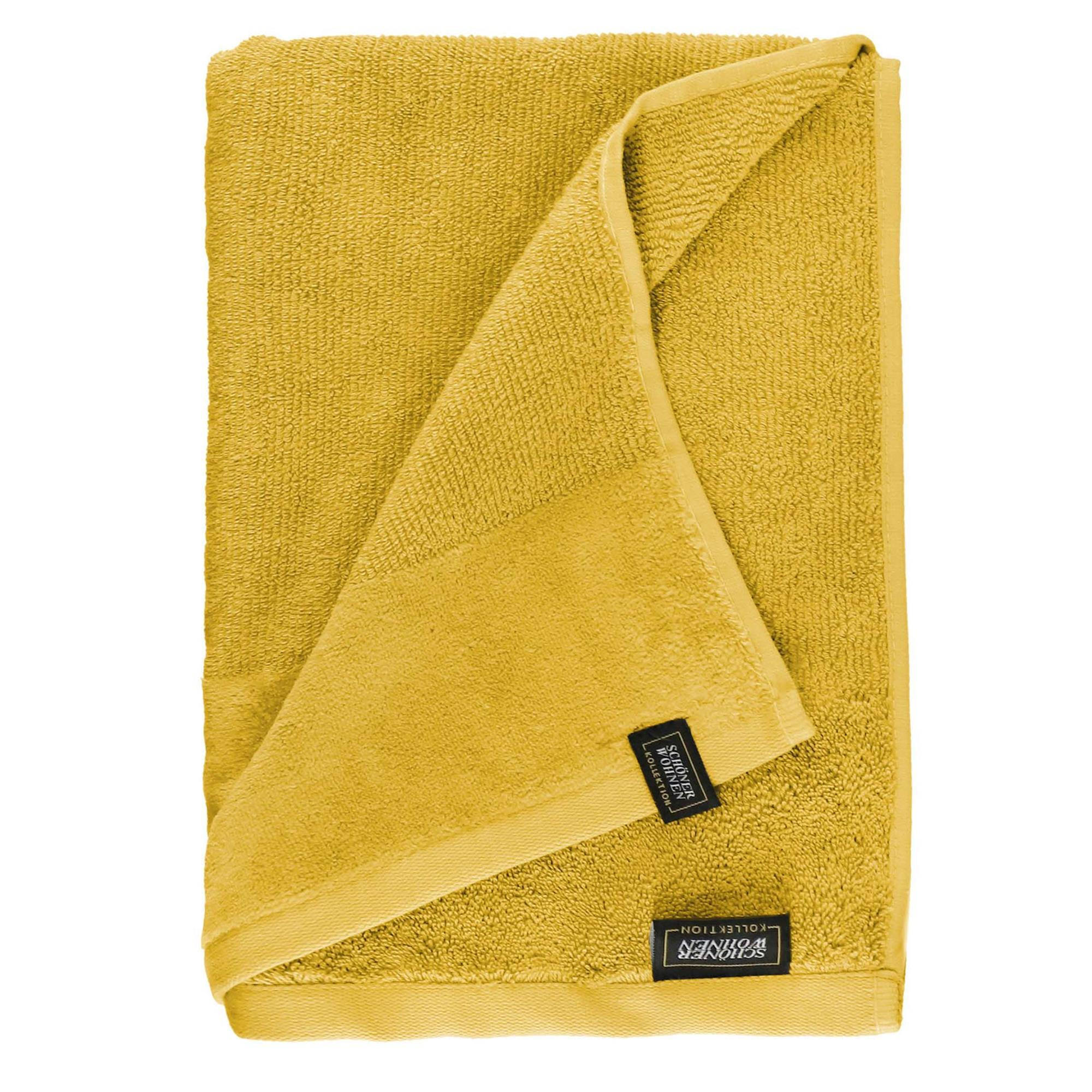 DUSCHTUCH SENSE - Gelb, Textil (70/140cm) - Schöner Wohnen