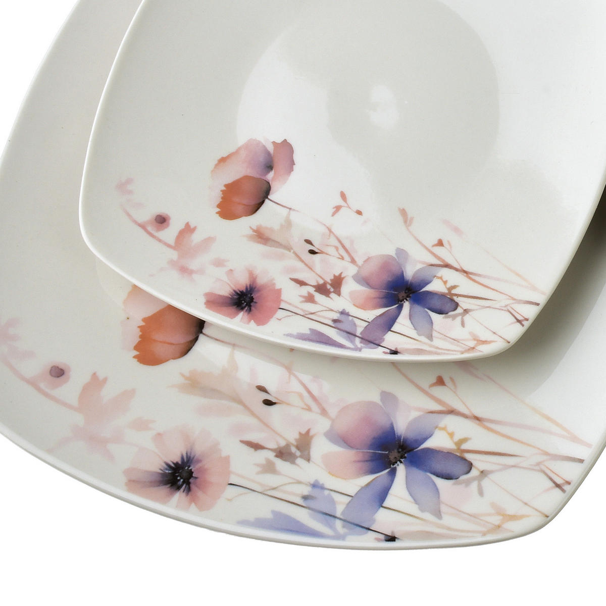 JÍDELNÍ SADA, porcelán, fialová - fialová, keramika (30/20/30cm) - Mondex