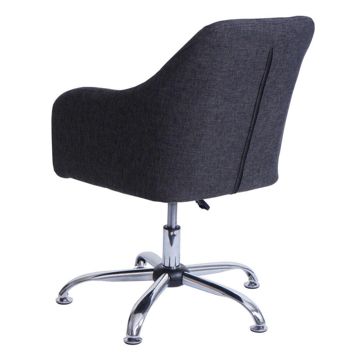 DREHSTUHL HxBxT 91x57x62cm Sitzhöhe 41cm drehbar höhenverstellbar Metall Stoff/Textil Dunkelgrau - Dunkelgrau, Textil (57/91/62cm) - PROREGAL