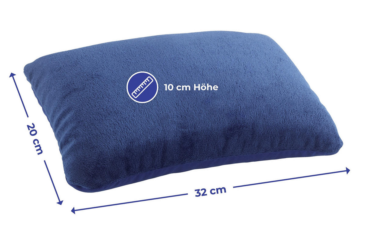 REISEKISSEN 2er-Set - Dunkelblau, Textil (32/20cm) - Maximex