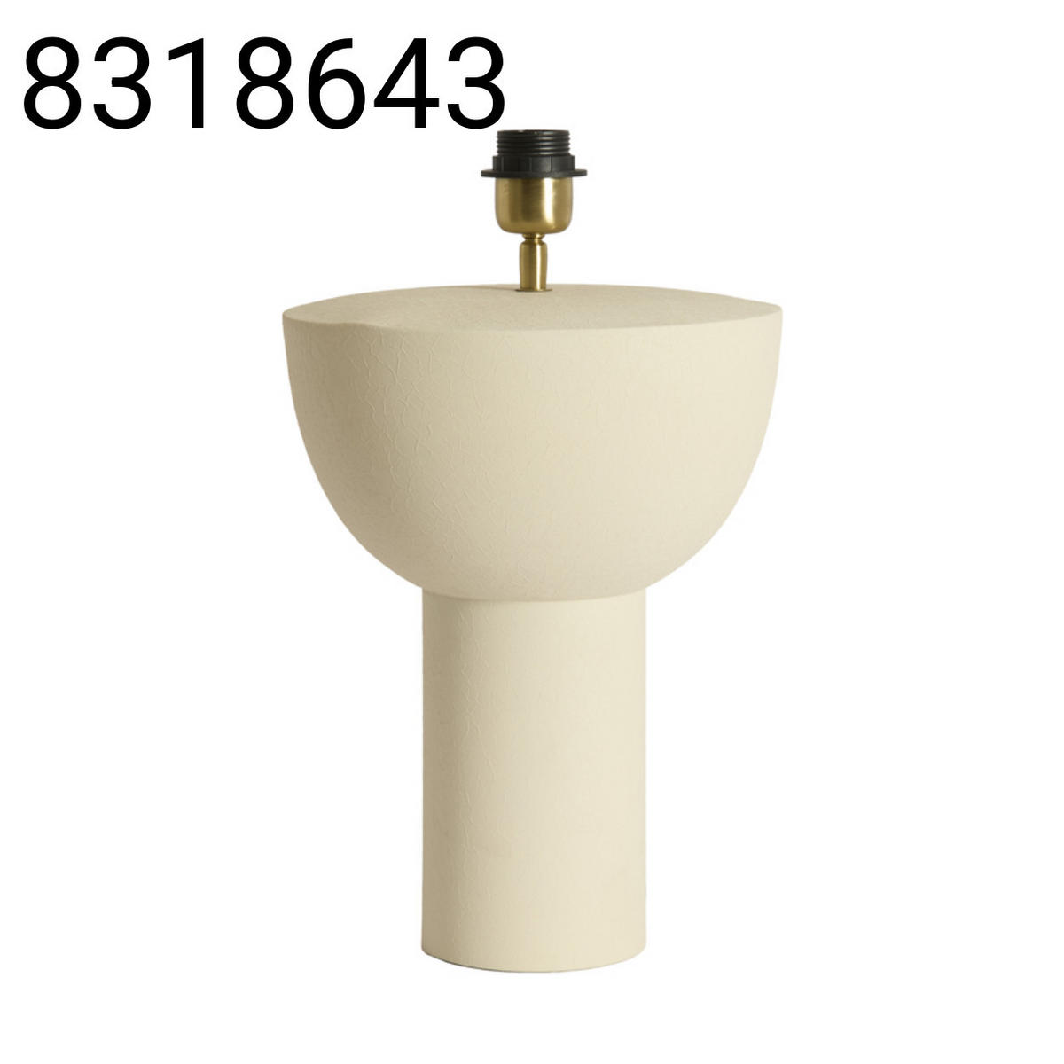 LAMPENFUSS Ismara - Weiß - 27/27/38.5 cm - Weiß, Metall (27/27/38.5cm) - Light & Living
