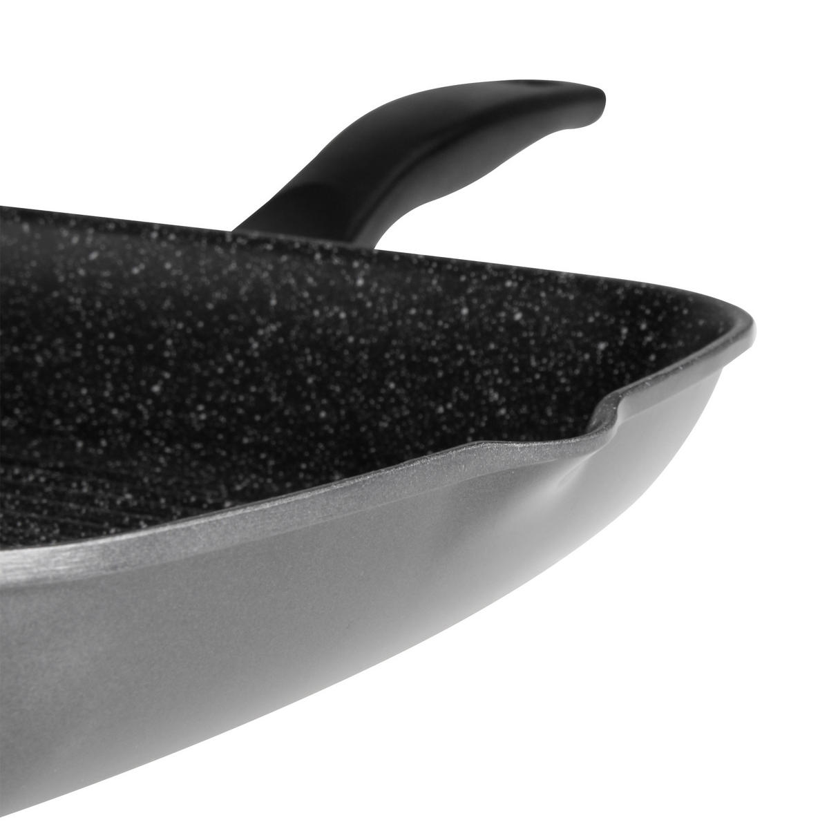 GRILLPFANNE - Grau, Metall (28cm) - Stoneline