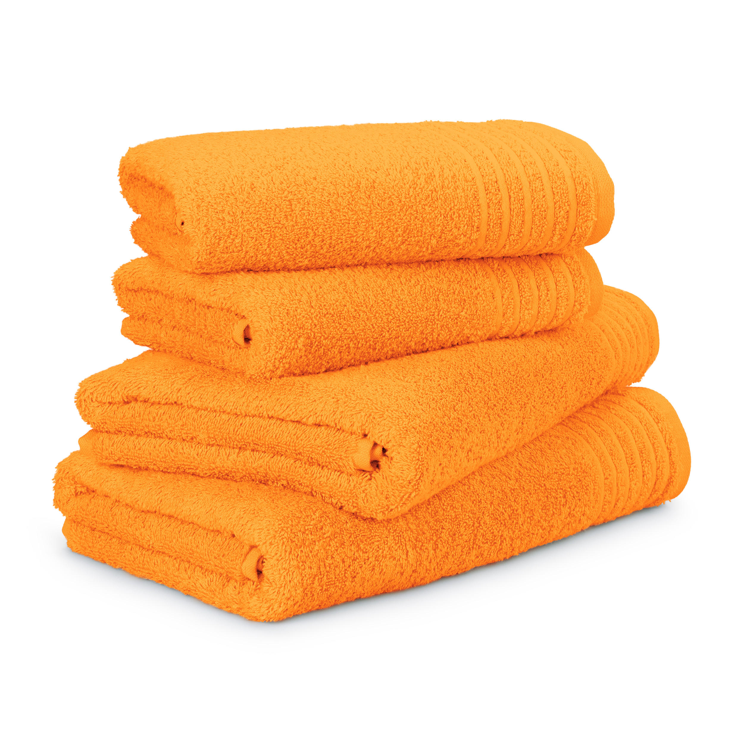 HANDTUCHSET NEW CLASSIC 4-TLG - Orange, Textil (50/100cm) - MÖVE