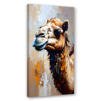 LEINWANDBILD Kamel Wüstentiere Afrika 40x80cm - Beige, Textil (40/80cm) - Feeby