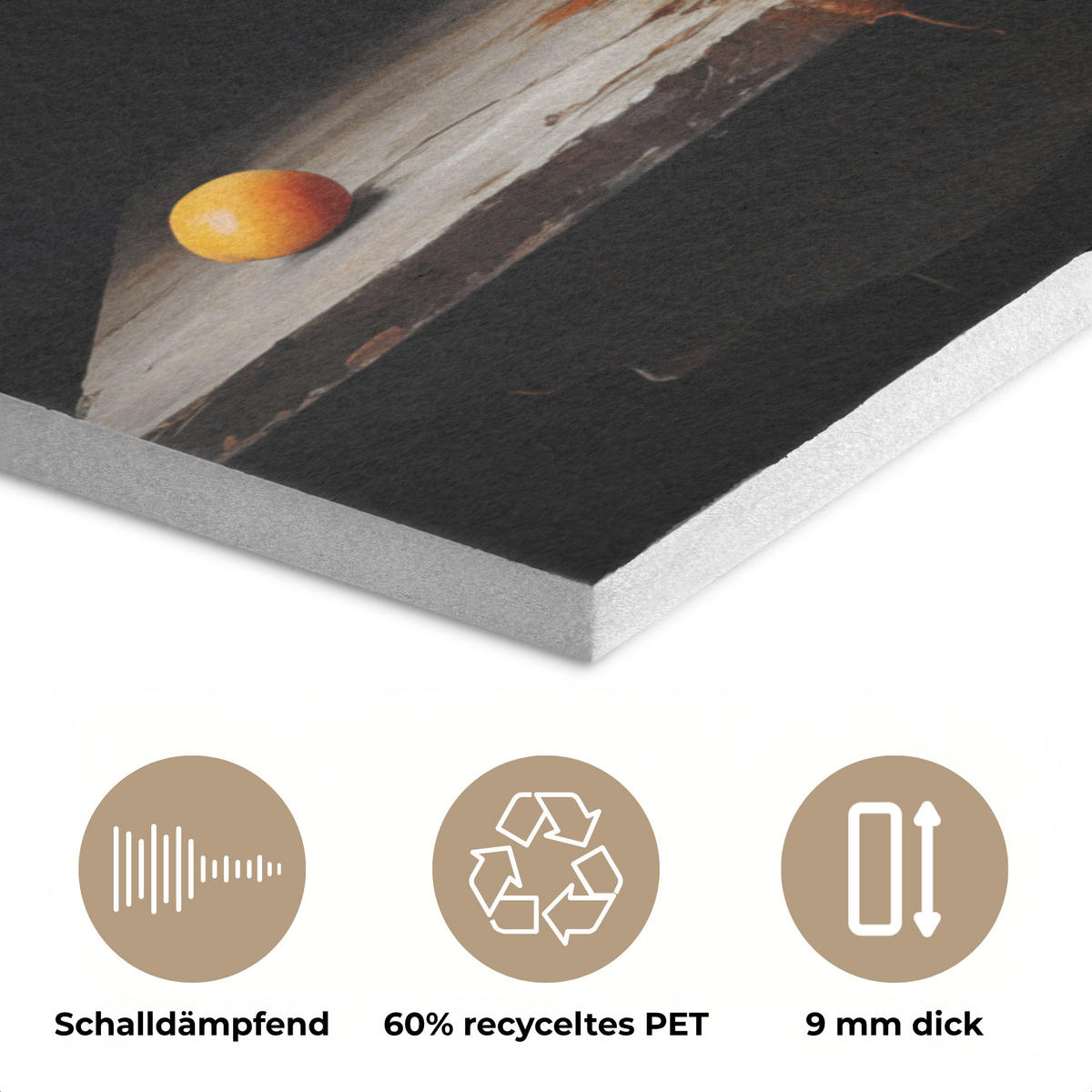 AKUSTIKPANEEL Stilleben - Blumen - Blumenstrauß - Vase - Wein 100x70 cm - Schwarz, Textil (100/0.9/70cm) - MuchoWow