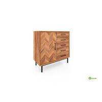 KOMMODE HOCH LEON Kernbuche - Kernbuche, Holz (97/95/45cm) - byoak