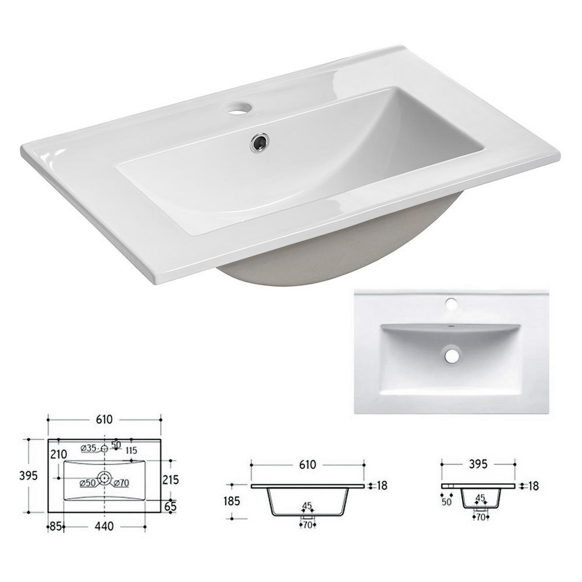 BADMÖBEL-SET 8-TLG. Newport-56 - Schwarz, Holzwerkstoff (180/200/40cm) - Lomado