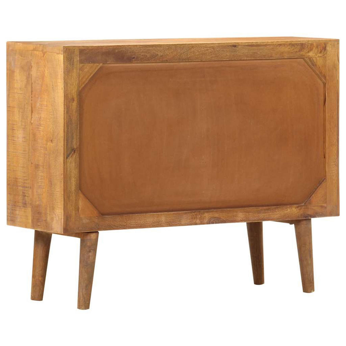 SIDEBOARD Mit Druckmustern 90/30/70 Cm Massivholz Mango - Braun, Holz (30/70/90cm) - vidaXL