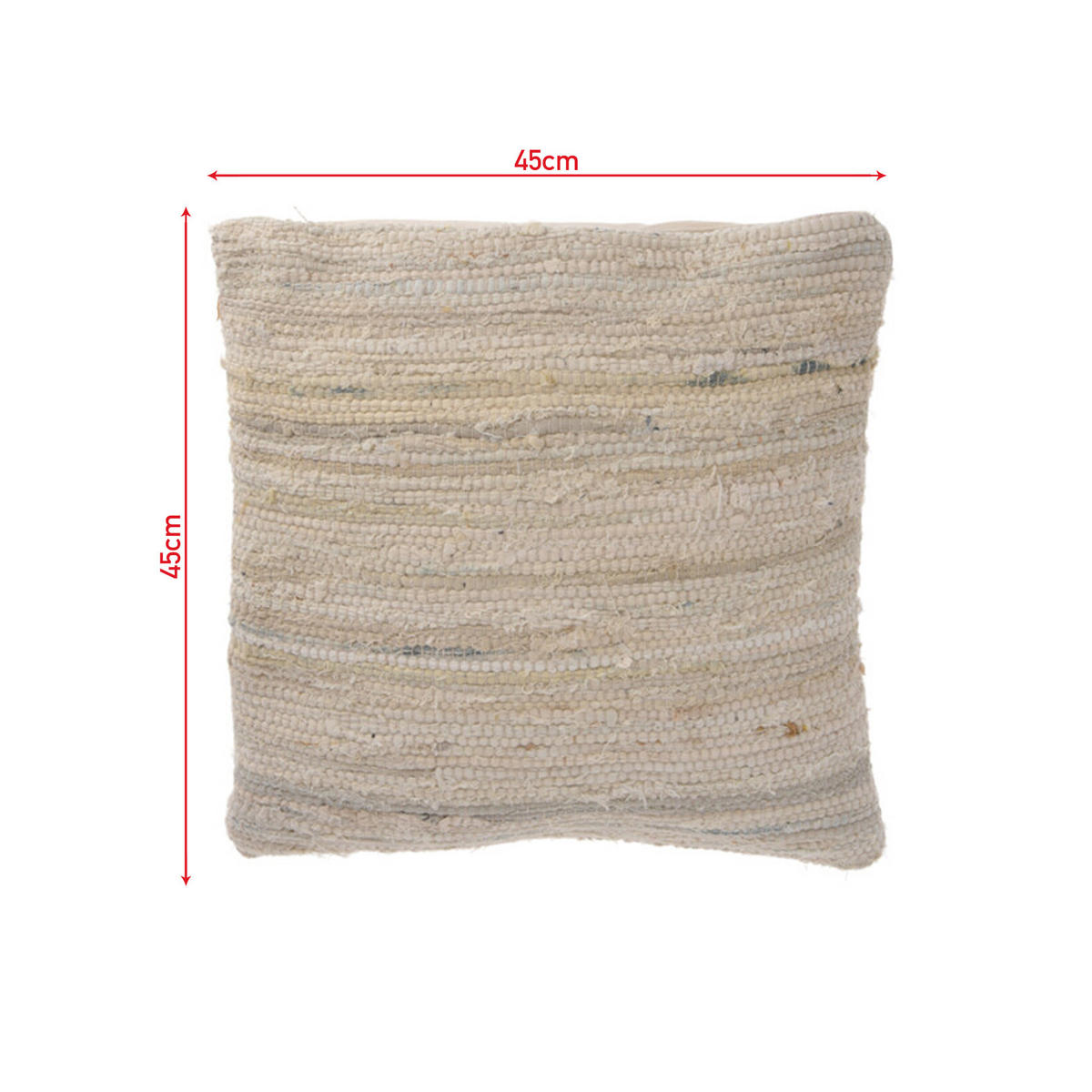 SOFAKISSEN Beige 45/45/10 cm - Beige, Textil (45/45cm) - Mobili Rebecca