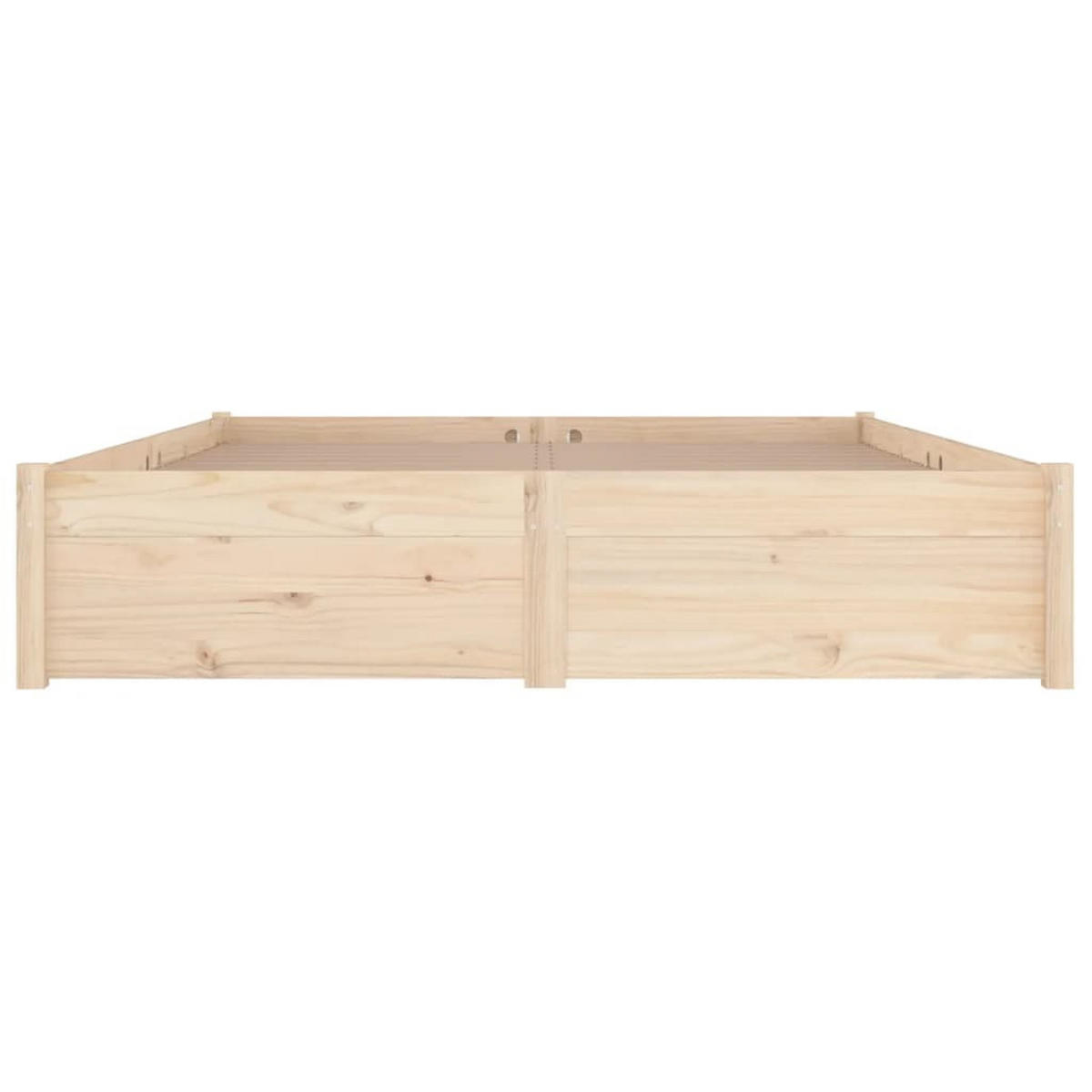 BETT Kivett 145.5/205.5 cm - Braun, Holz (140/200cm) - Nettlife