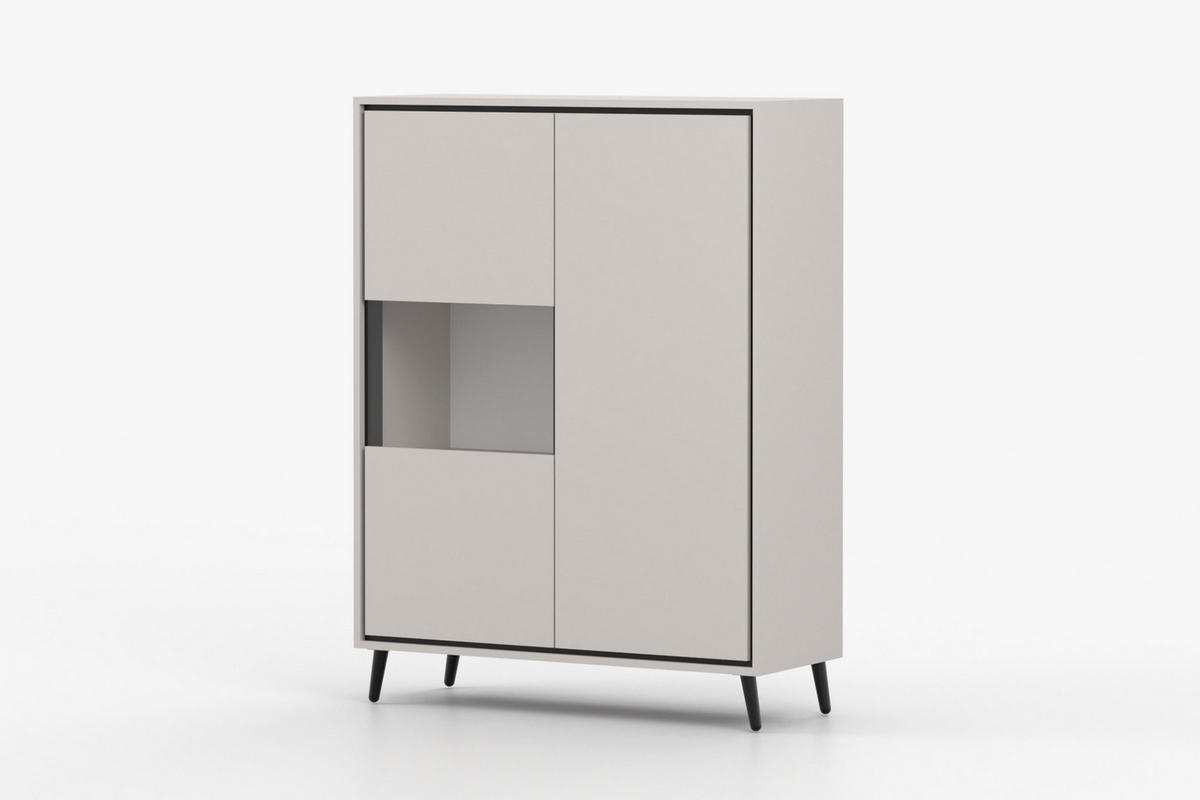 BARSCHRANK FRESSO 100/135/40 cm in Kaschmir - Kaschmir, Holzwerkstoff (100/135/40cm) - Deine Möbel 24