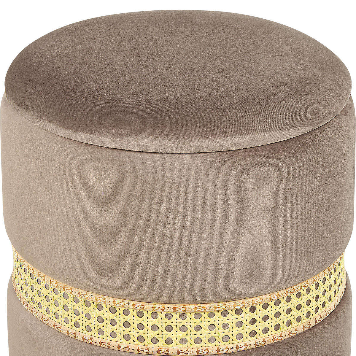 POUF Medford 30-34/30-34/38-43 cm - Grau, Textil (30/38/30cm) - Beliani
