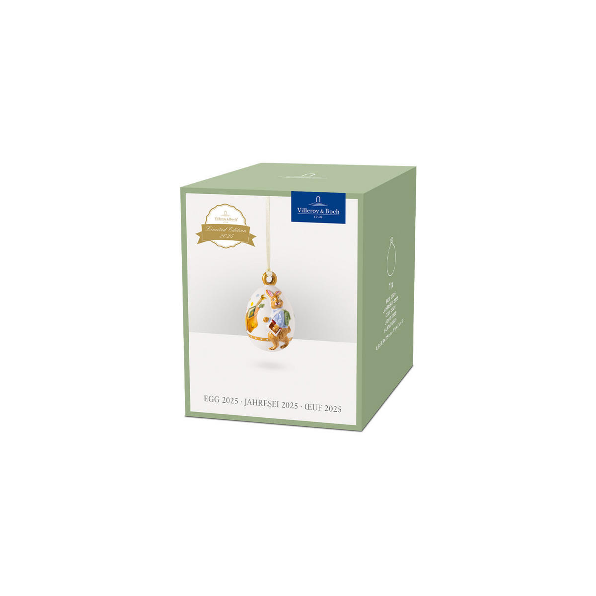 JAHRESEI 2025 Easter Edition bunt ø 4,7 cm - Multicolor, Keramik (4.7/7.6/5.4cm) - Villeroy & Boch