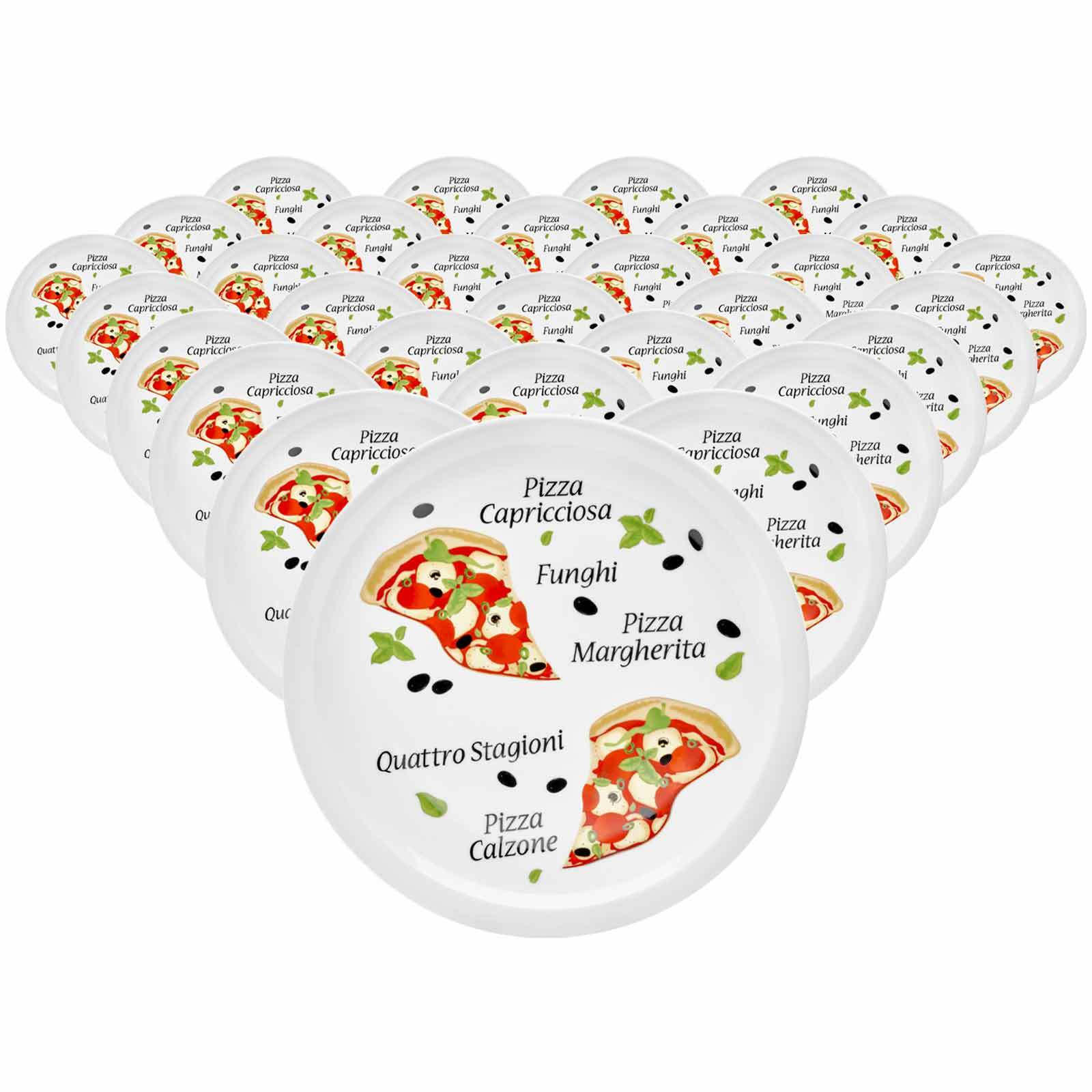 PIZZATELLER Margherita bunt ø 30,5 cm 30er Set - Multicolor, Keramik (30.5cm) - Van Well