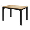 ESSTISCH Focus 120 - Schwarz/Braun, Holzwerkstoff/Metall (80/120/76cm) - MIRJAN24