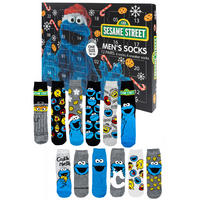ADVENTSKALENDER Sesamstraße mit 12 Paar Socken Größe 40-45 - Multicolor, Textil (37/5/26.5cm) - United Labels