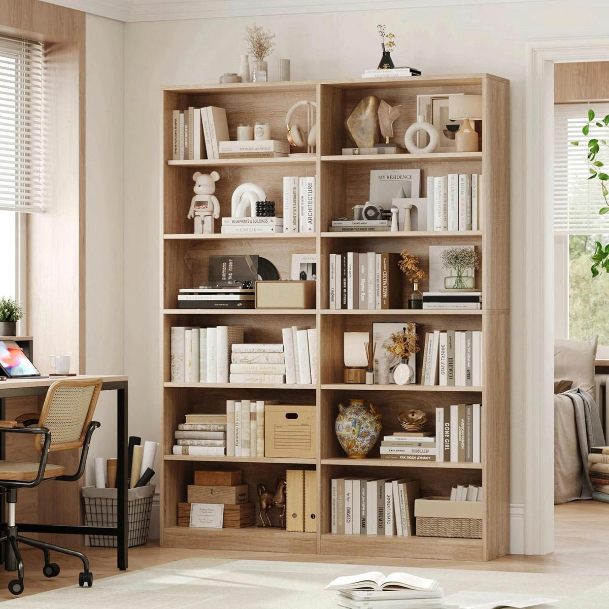 BÜCHERREGAL 120 x 30 x 188,7 cm Eiche - Braun, Holzwerkstoff (120/188.7/30cm)