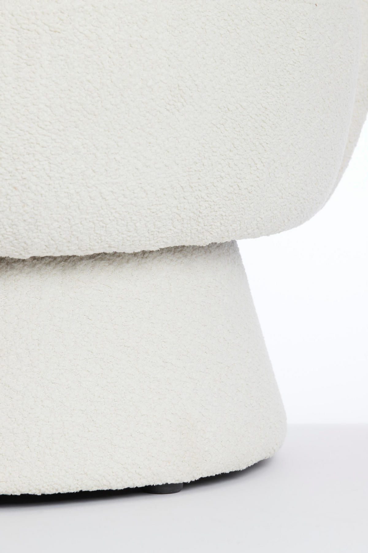 SESSEL Avoria Weiß Ø92/77 cm - Weiß, Textil (82/77/92cm) - Light & Living