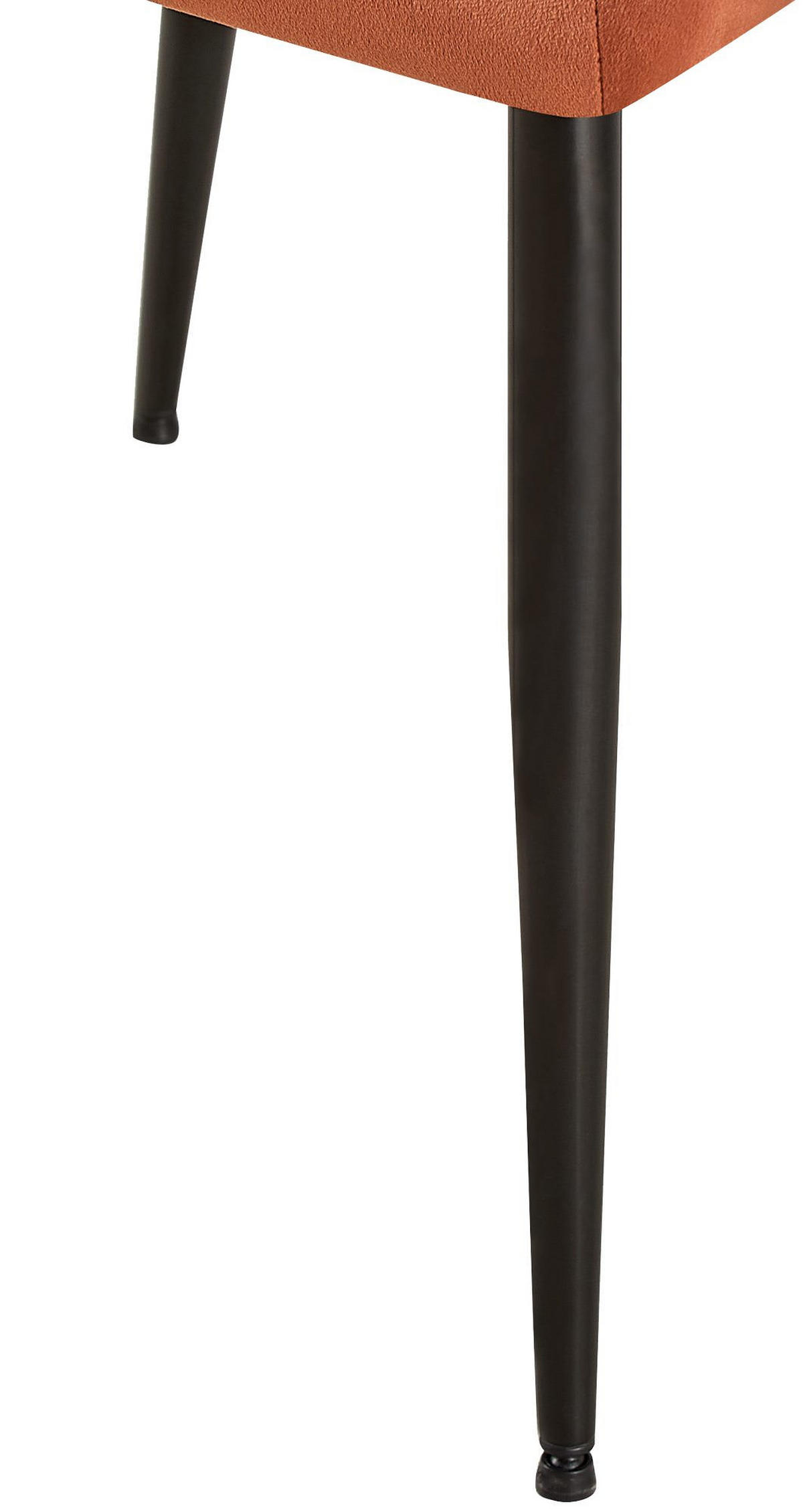 ARMLEHNENSTUHL 2er Set Samt braun - Schwarz/Braun, Textil/Metall (56.5/84/61cm) - CLP