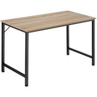 SCHREIBTISCH Jenkins, Höhe 75, 5 cm, Industrial Holz hell, Eiche Sonoma - Naturfarben, Holzwerkstoff (60/140/75.5cm) - tectake