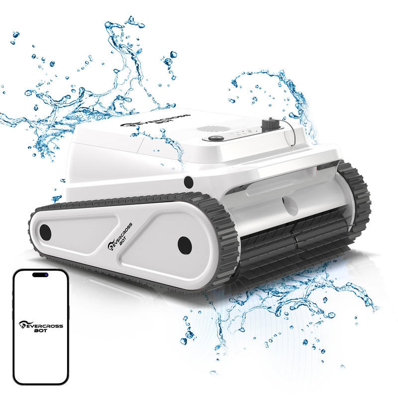 POOLROBOTER U8 - Weiß, Kunststoff (46.3/30.7/49.6cm) - EVERCROSS BOT