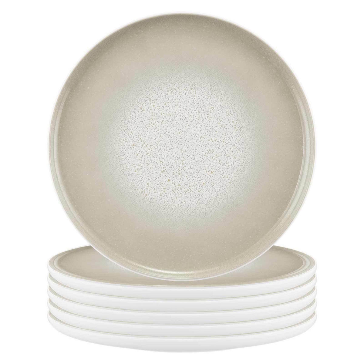 SPEISETELLER Sento Home Aura cream ø 27,6 cm 6er Set - Creme, Keramik (27.6cm) - Seltmann Weiden