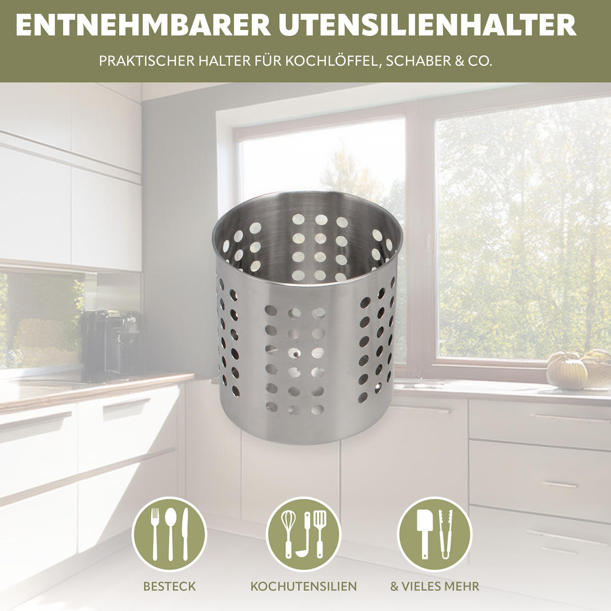 KÜCHENREGAL, silber, Edelstahl - Edelstahlfarben, Metall (56/19/20cm) - bremermann