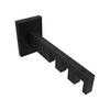 TRÄGER FÜR INNENLAUFSTANGEN 14x35 mm, Smartline 3-läufig lang, Schwarz - Schwarz, Metall (14.5/6.5/4.5cm) - INTERDECO