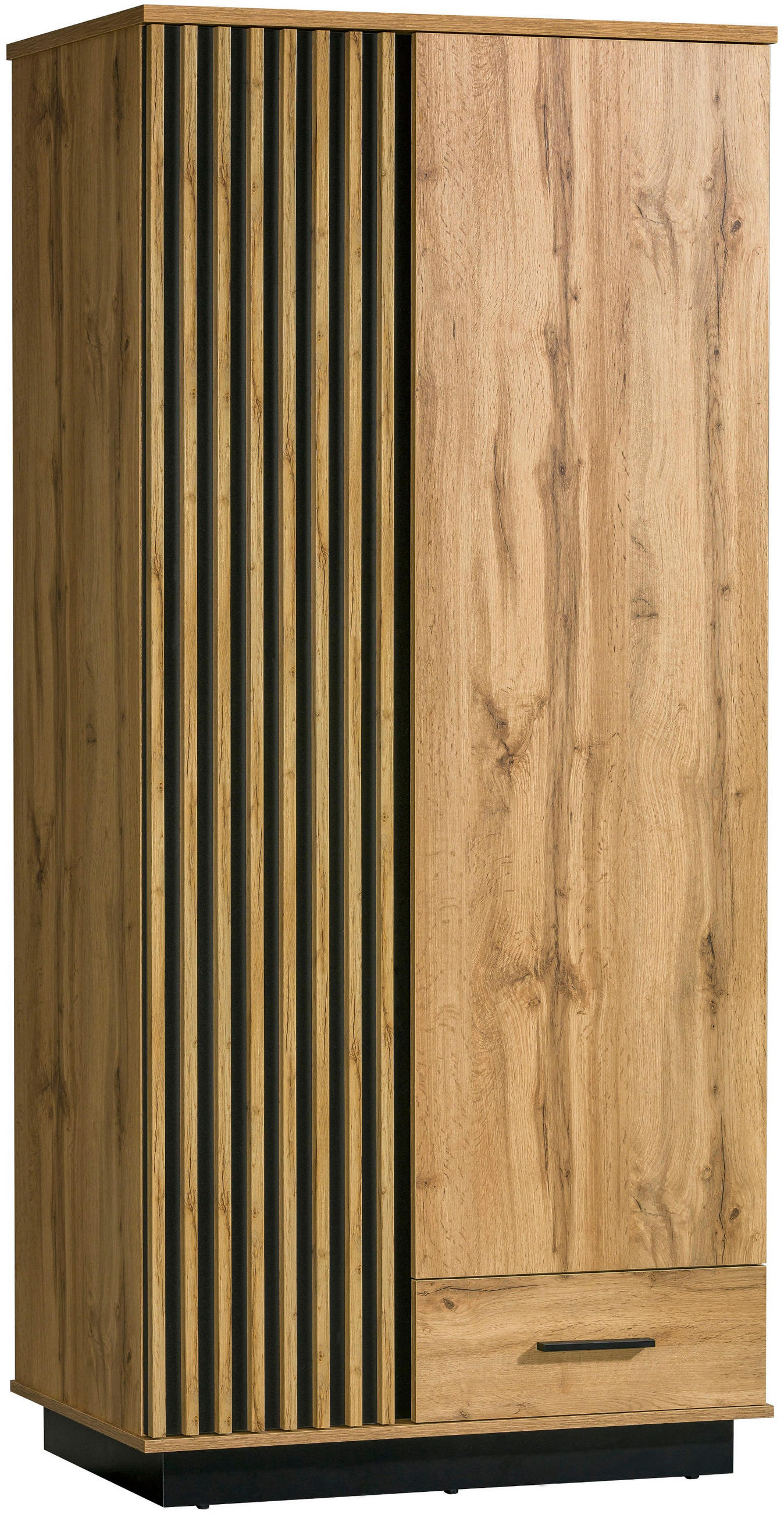 Masseno Drehtürenschrank Eiche Wotan 90x193.6x52 cm