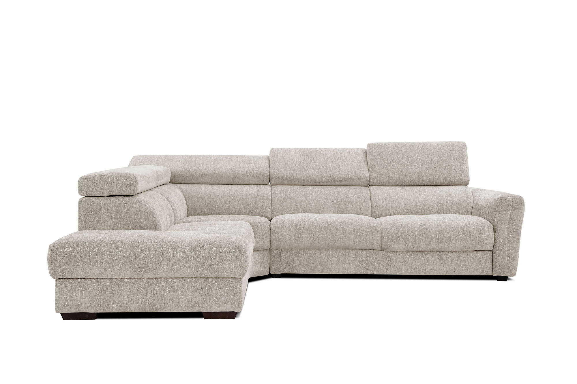 ECKSOFA CALVERA 5-Sitzer, ecru - Ecru, Holzwerkstoff/Textil (239/298cm) - Courtois Laville