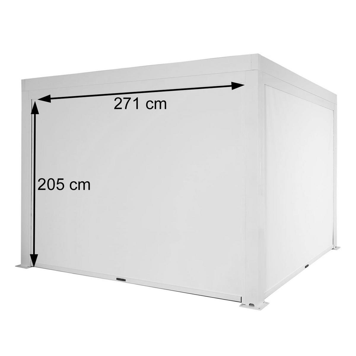 SEITENWAND FÜR PERGOLA 4ER Anthrazit 4er-Set - Anthrazit, Textil (271/205/1cm) - MCW