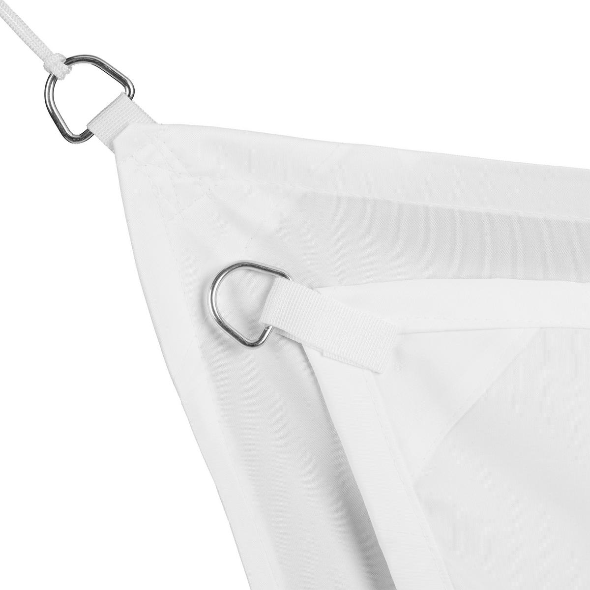 SONNENSEGEL - Weiß, Textil/Metall (400/300cm) - Relaxdays
