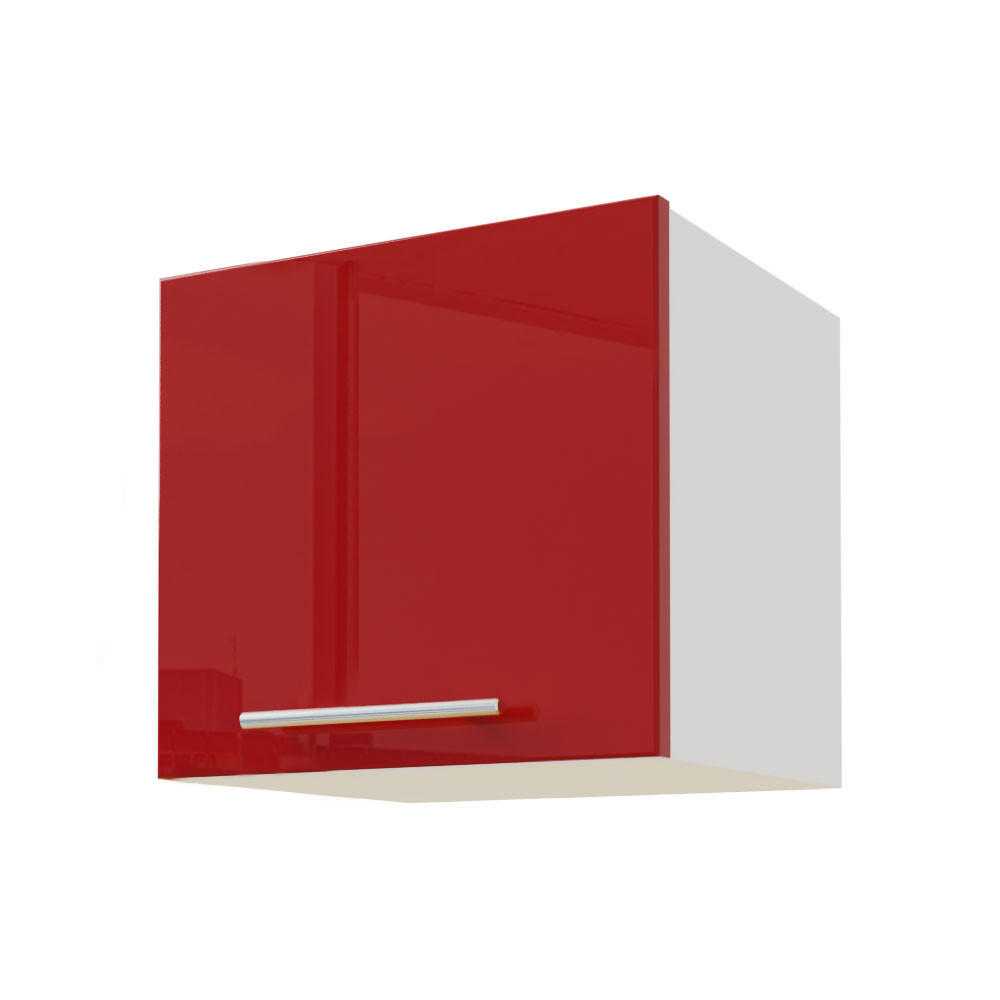 KLAPPHÄNGESCHRANK Brerra W4B/40 RAL 3002 karminrot Hochglanz / Weiß 40 / 32,5 / 36 cm - Rot/Weiß, Holz/Holzwerkstoff (40/36/32.5cm) - Feldmann-Wohnen