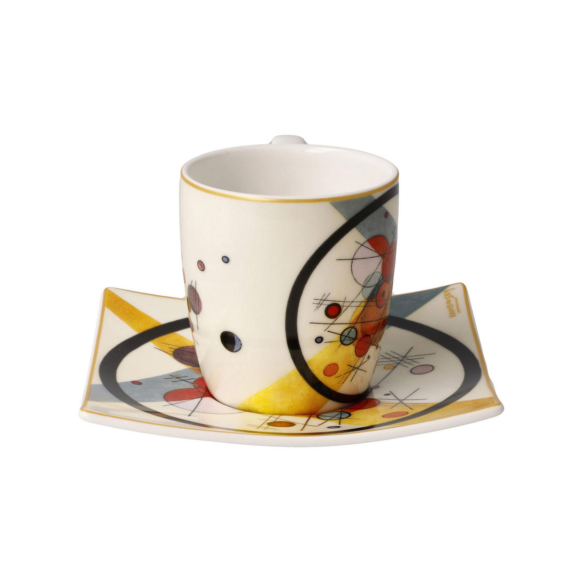 ESPRESSOTASSE Kreise im Kreis - Artis Orbis Wassily Kandinsky Bunt Fine Bone China - Multicolor, Keramik (0.35L) - Goebel
