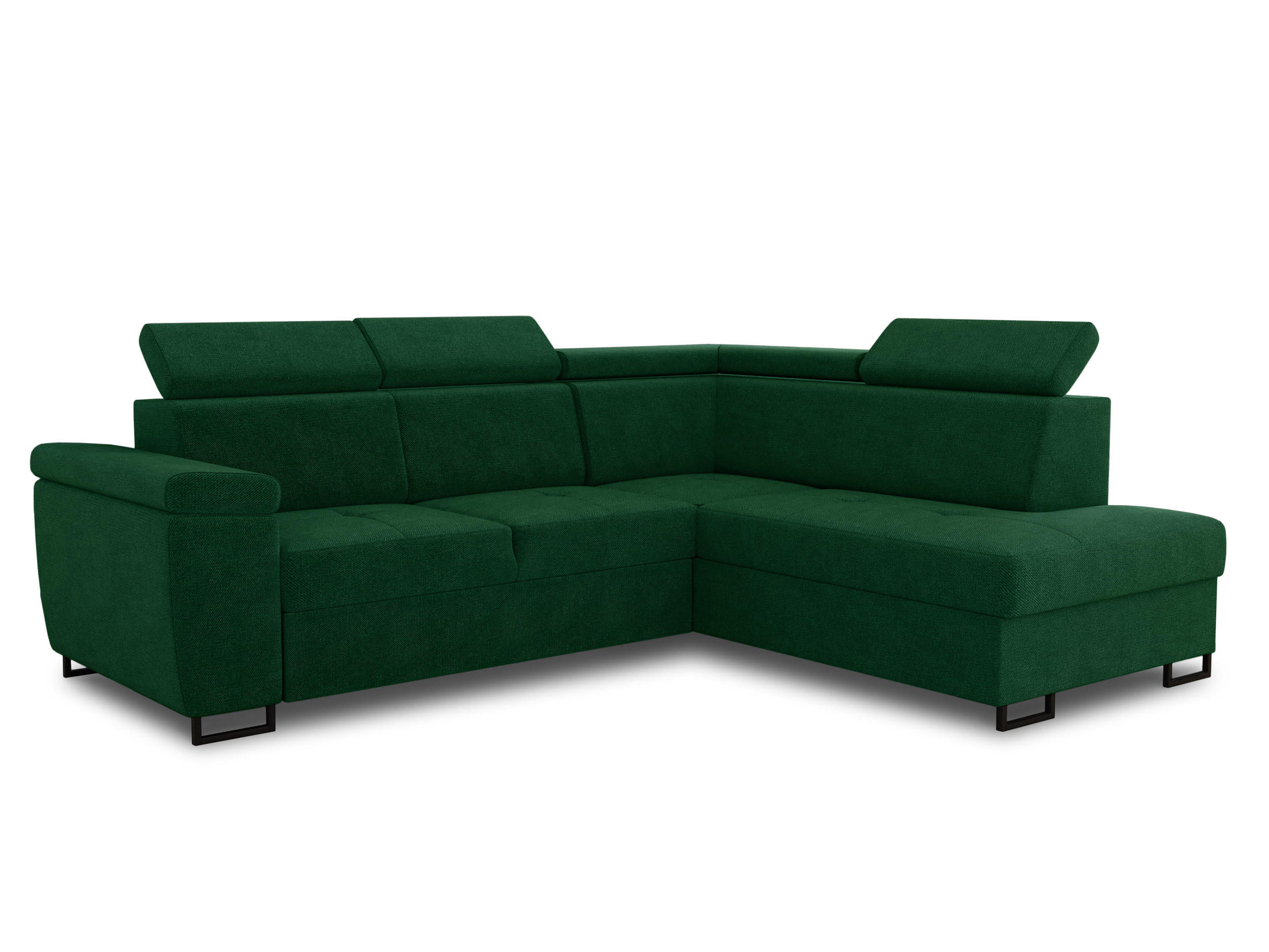 ECKSOFA Natan, Seite: Rechts - Grün, Holz/Textil (265/205cm) - Sofnet
