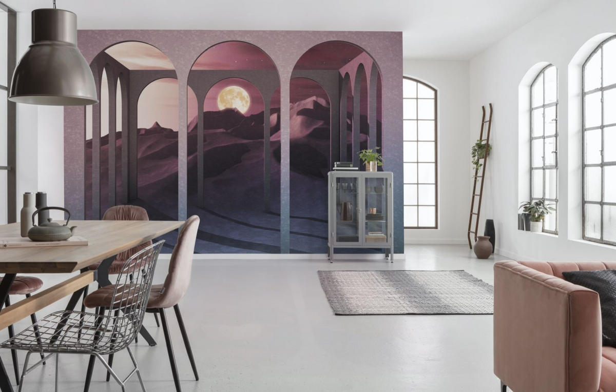 FOTOTAPETE 3D 400 x 280 cm - Pink, Papier (400/280cm) - Sanders & Sanders