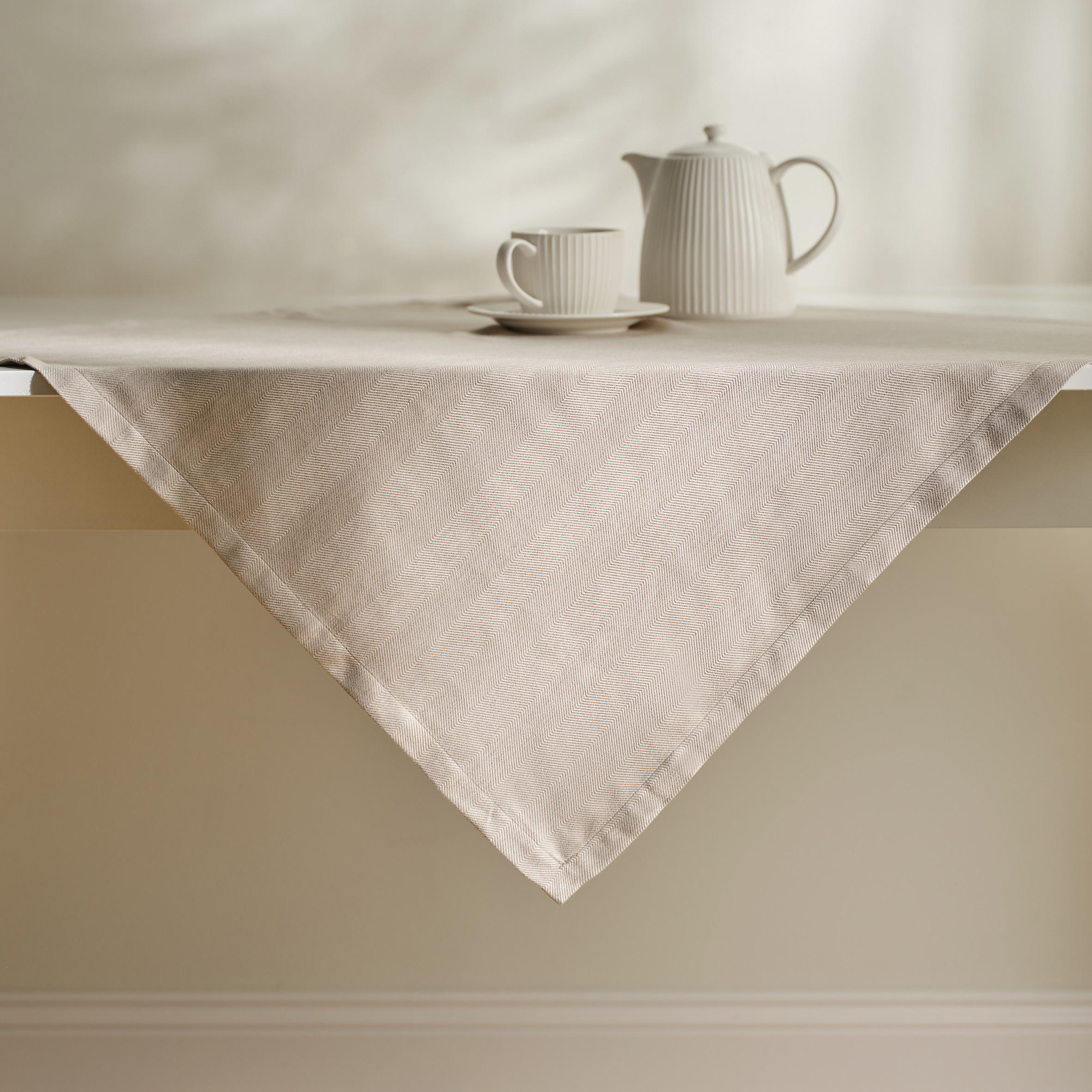 TISCHDECKE Loma - Beige, Textil (80/80/1cm) - home&you