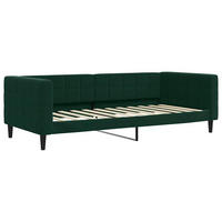 TAGESBETT Dunkelgrün 90/200 Cm Samt - Grün, Textil (90/200cm) - vidaXL