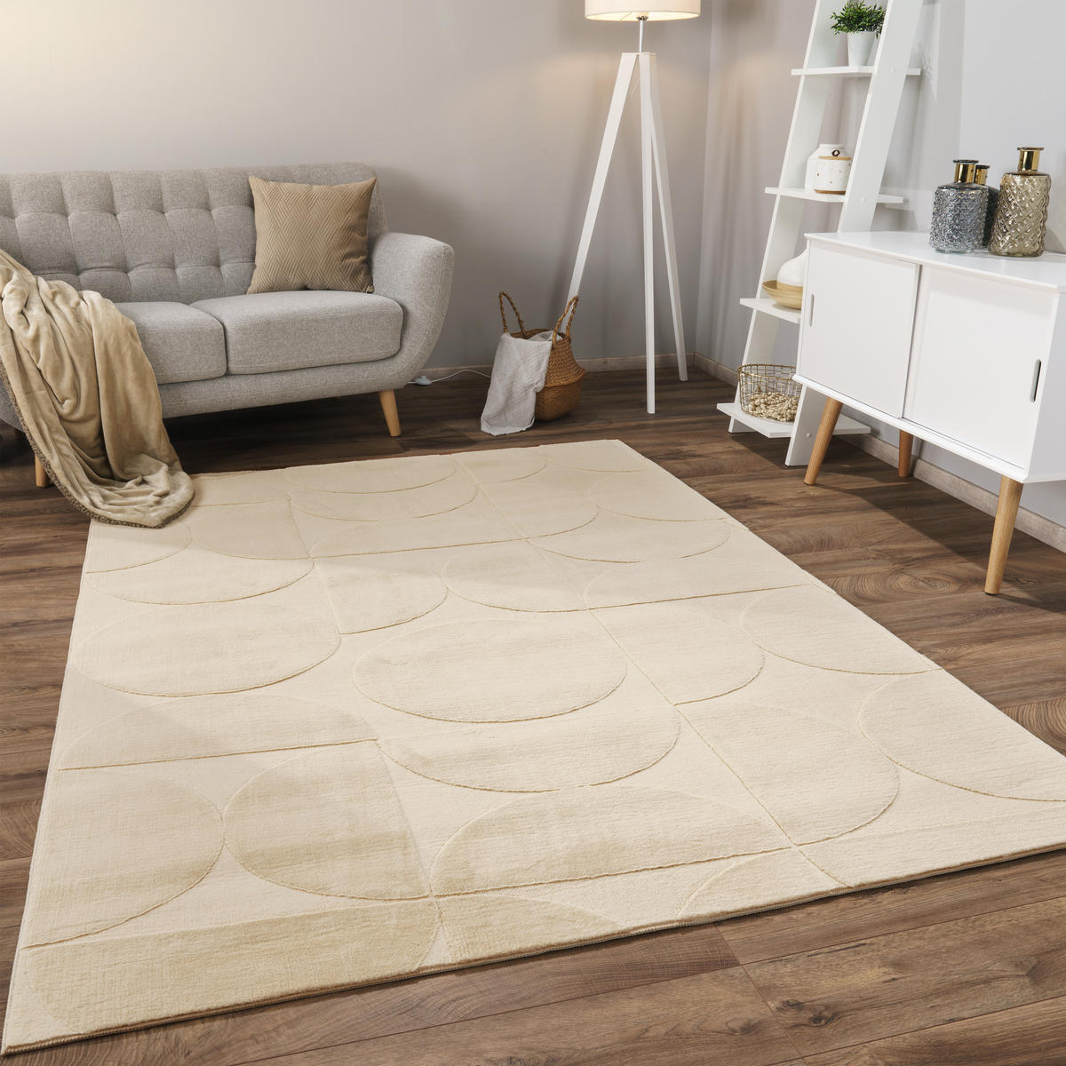 KURZFLORTEPPICH 80/150 cm Lelystad 526 - Beige, Textil (80/150cm) - Paco Home