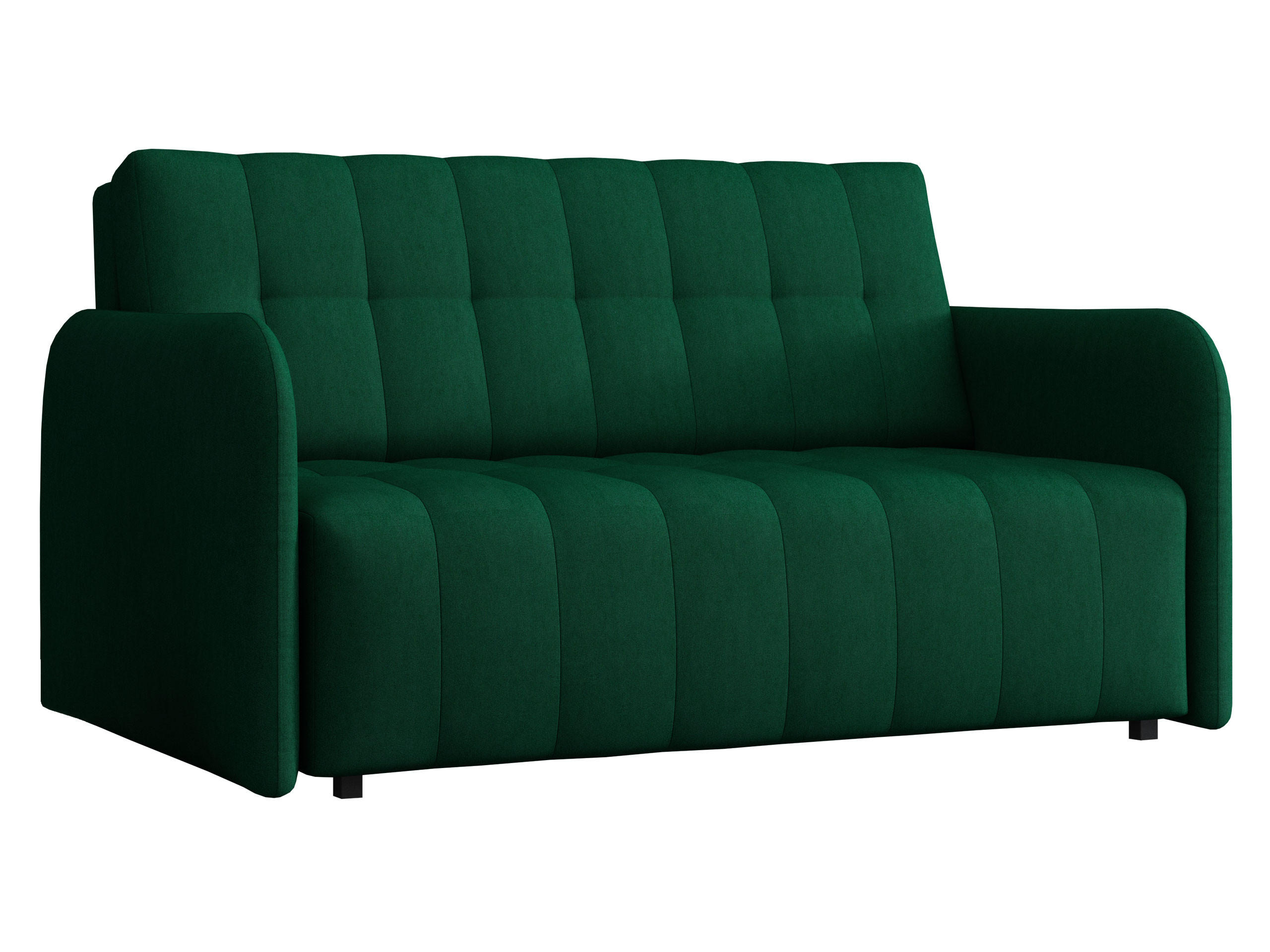 SCHLAFSOFA Viva Grand III - Smaragdgrün/Schwarz, Holz/Kunststoff (145/85/95cm) - MIRJAN24