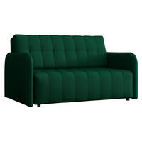SCHLAFSOFA Viva Grand III - Smaragdgrün/Schwarz, Holz/Kunststoff (145/85/95cm) - MIRJAN24